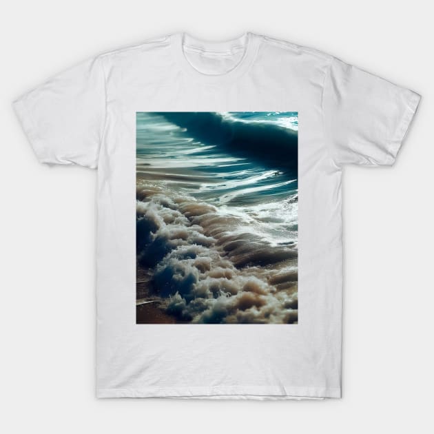 Ocean vibes waves pattern T-Shirt by TomFrontierArt